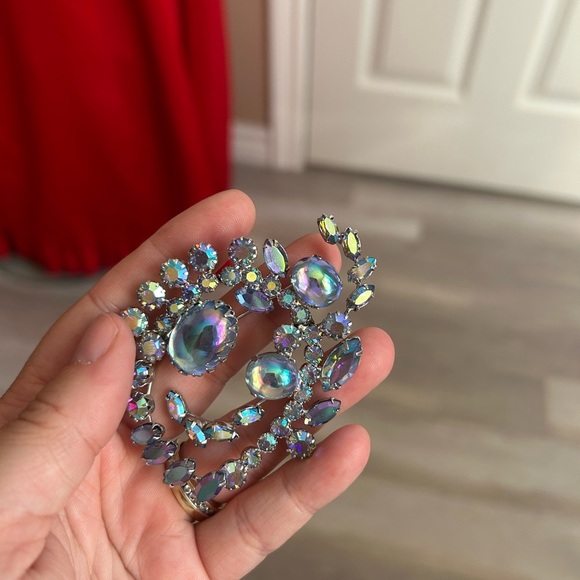 AB boralis 1950 CONTINENTAL Iridescent Crystal Jewelry Set 😍 - Picture 7 of 12